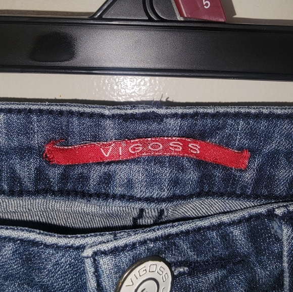 Vigoss Capri Jeans Womens Size 1 Blue Denim Cuffed - Picture 4 of 10